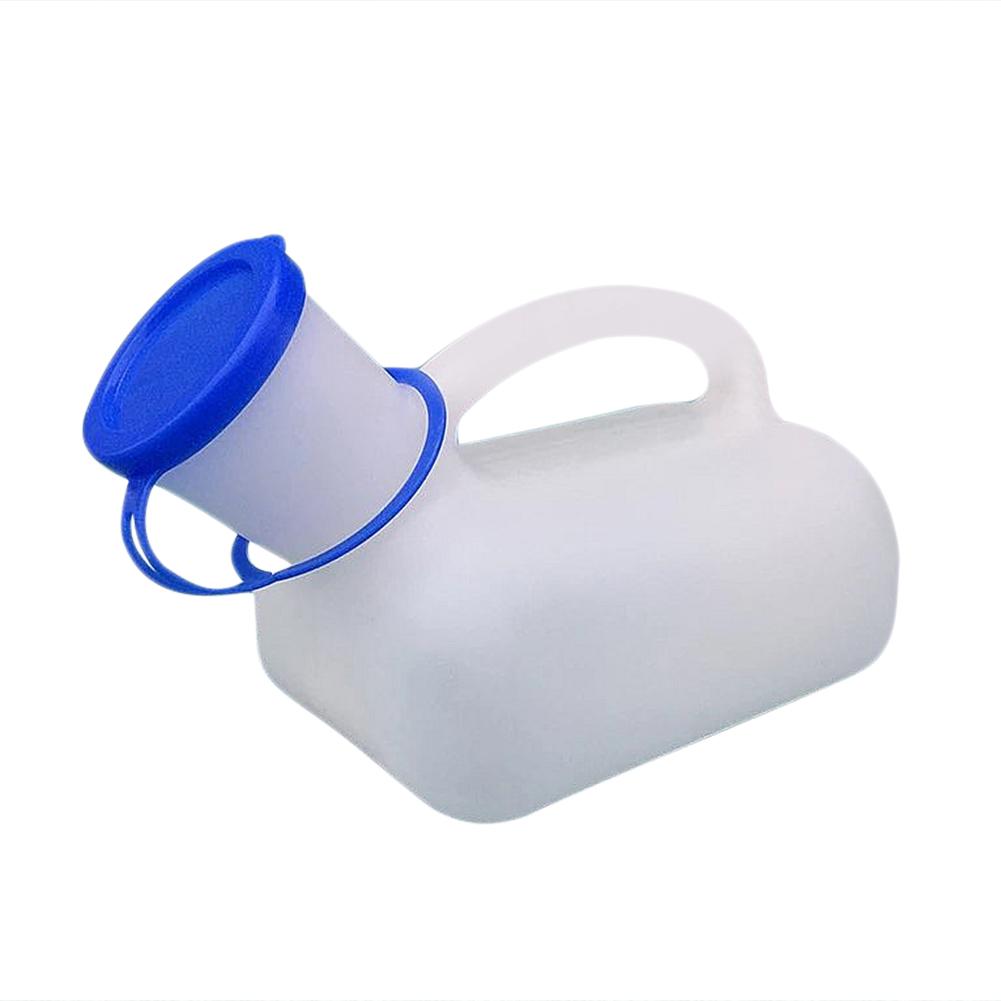 1000ML Ženský Mužský Mobilní Toaletní Plastový Unisex Cestovní Pisoár Toaleta s Konektorem Venkovní Cestování Autem Cestovní Láhev na Moč