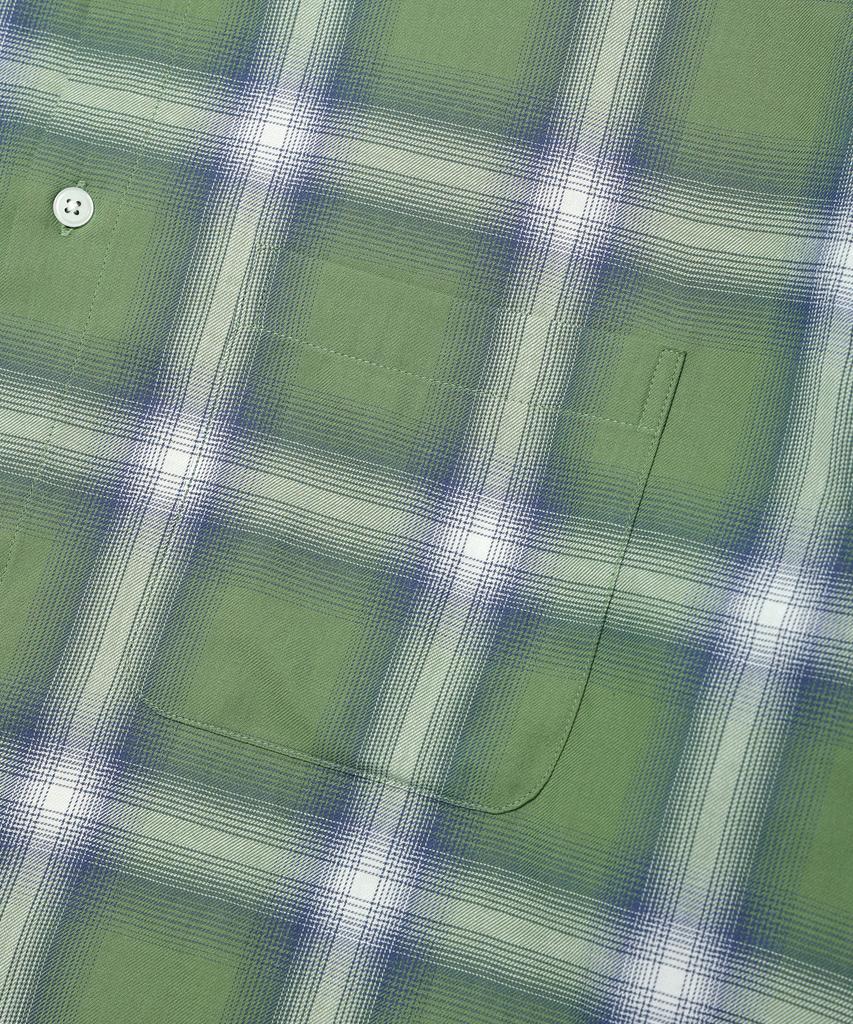 SOUNDSLIFE Ombre Check Shirt Green