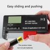 Multiple Type Battery Voltage Meter Measurement Analyzers for AA 9V Featuring Realtime LCD Readout Household Appliances