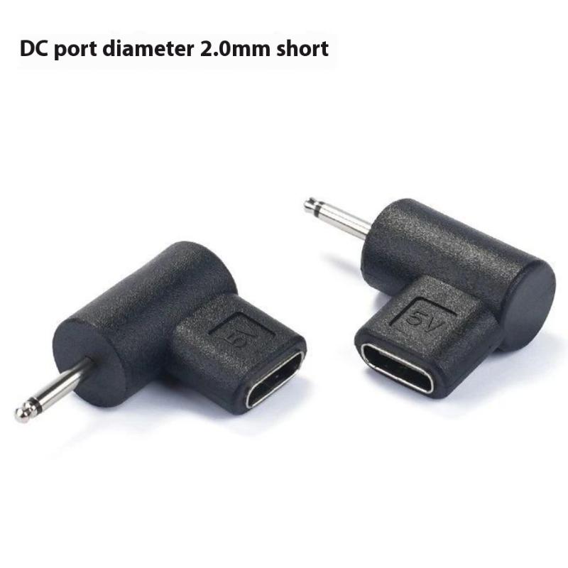 1 Stück Universal 5V TypeC auf DC 3,5x1,35mm/5,5x2,1mm/5,5x2,5mm Stecker Ladeadapter Konverter DC Stromanschluss