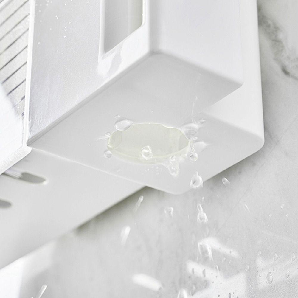 Plastic Toothbrush Storage Rack White/Grey Toothbrush Storage Organizer  Toiletries