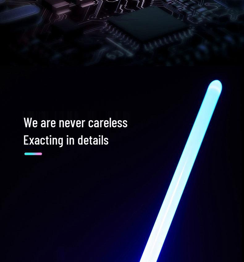 Dual RGB 15-Color Metal Lightsaber Toy - Star Wars Force Laser Sword for Dueling