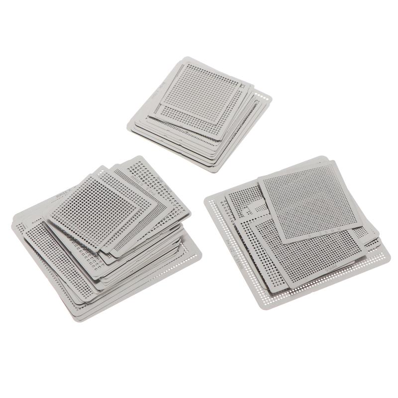 10/16/27Pcs Bga General Template Sik Tin Fixture Universal Direct Heated Stencils For Smt Smd Chip Rpair And Easy Support