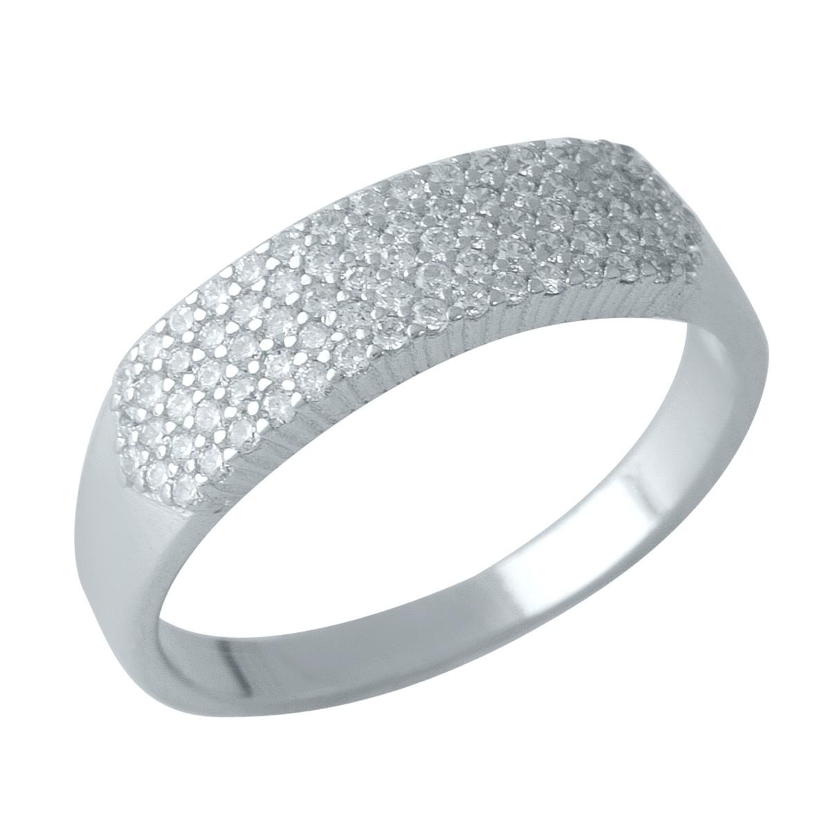 

Срібний перстень з фіанітамі (1977965) 17 білий