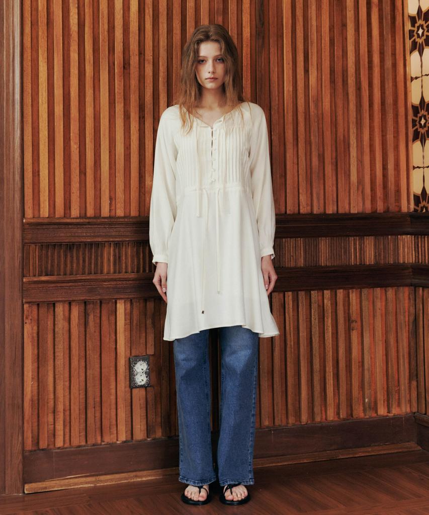 LOVEUSU Jen Smoke Dress - Long (Ivory)