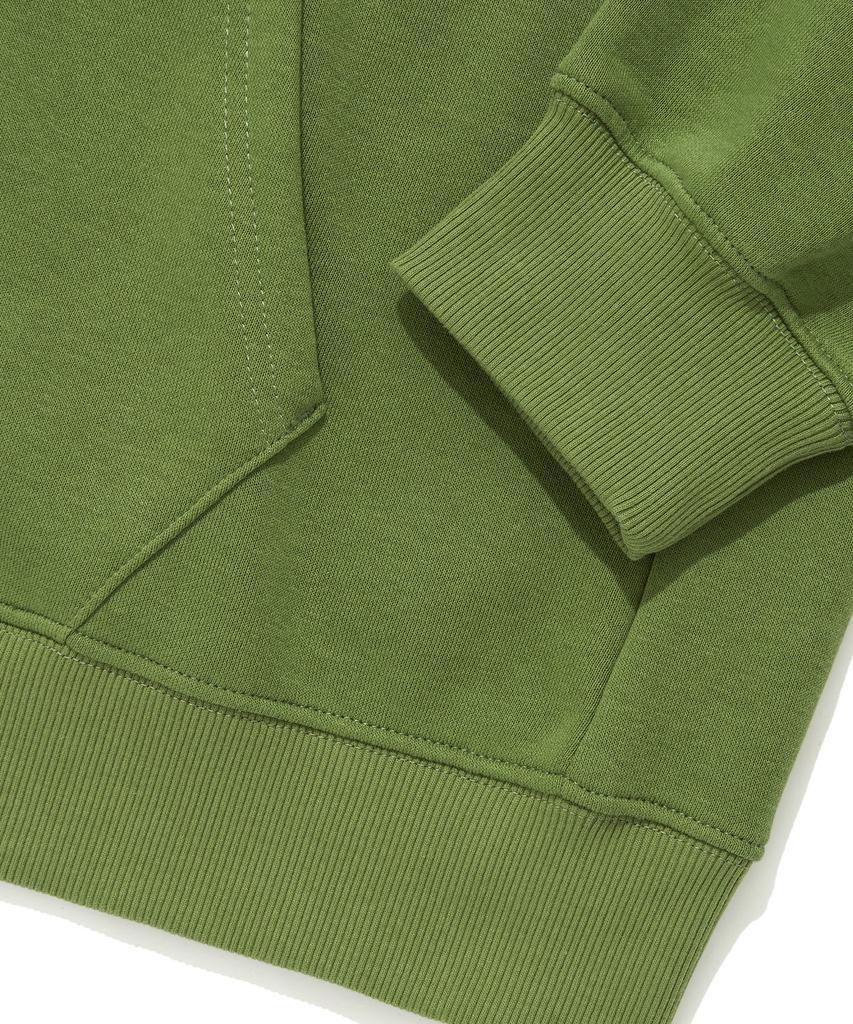 Kulte Script Chain Emb Hood Zip-UpGreen