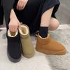 Cotton shoes warm and velvet 2025 short boots Northeast versatile thick-soled winter snow boots women's new models are thickened and cold-resistant
