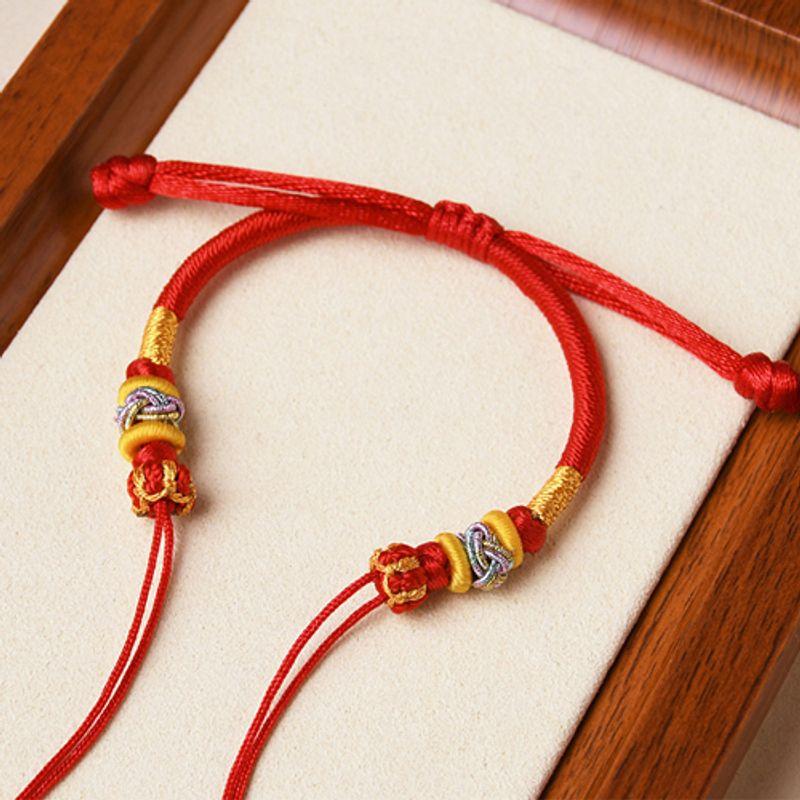 

Красная веревка Полная луна Полный год Полуфабрикат Детский носимый браслет Baby Beaded-Red