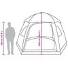 Family Igloo Tent for 6 Persons Green Waterproof