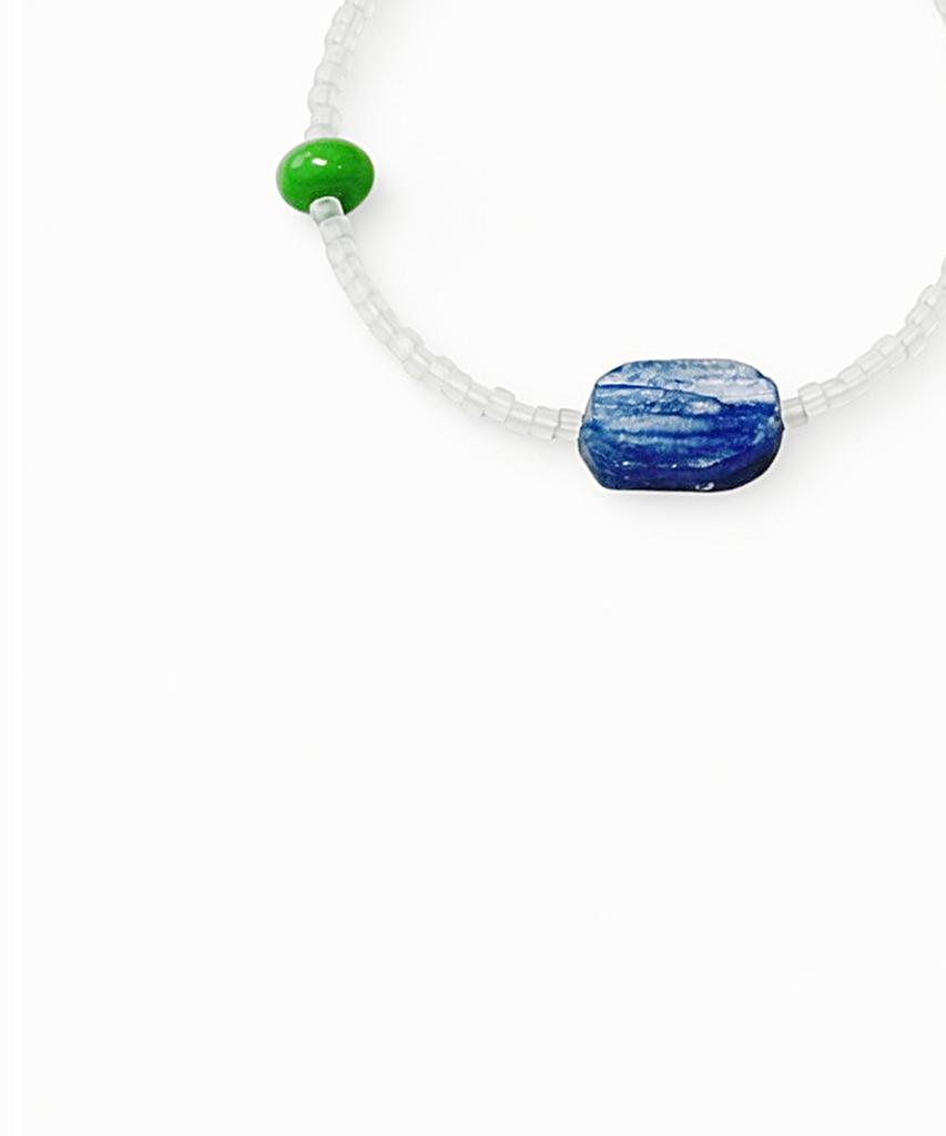Runds Point Gemstone Bracelet (White)