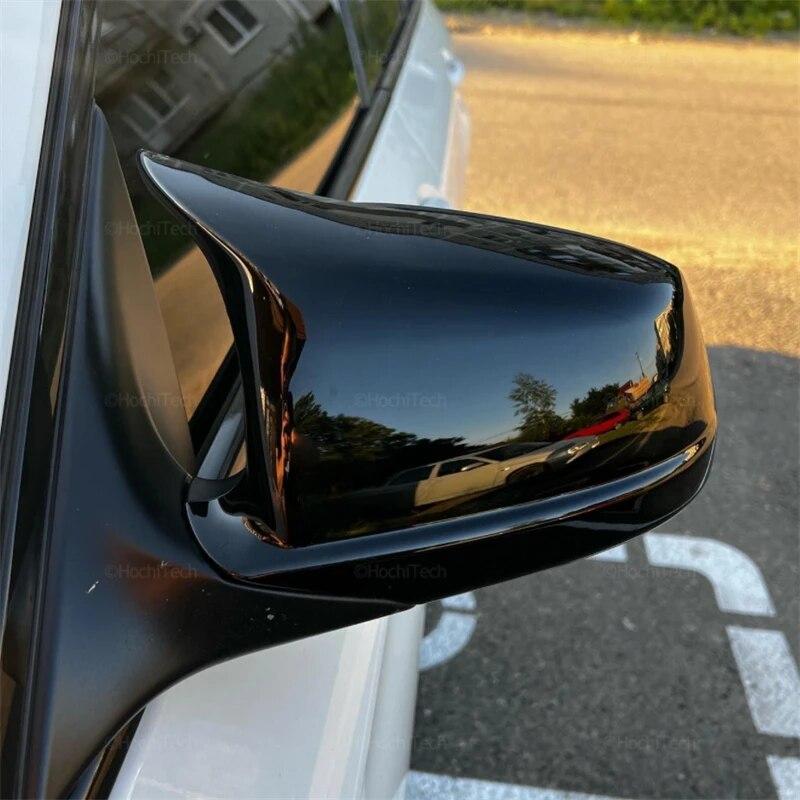 2 bucăți fibră de carbon model negru capac oglinzi laterale capace de suprapunere de înlocuire pentru BMW Seria 5 F10 F11 F18 2010-2013 Accesorii