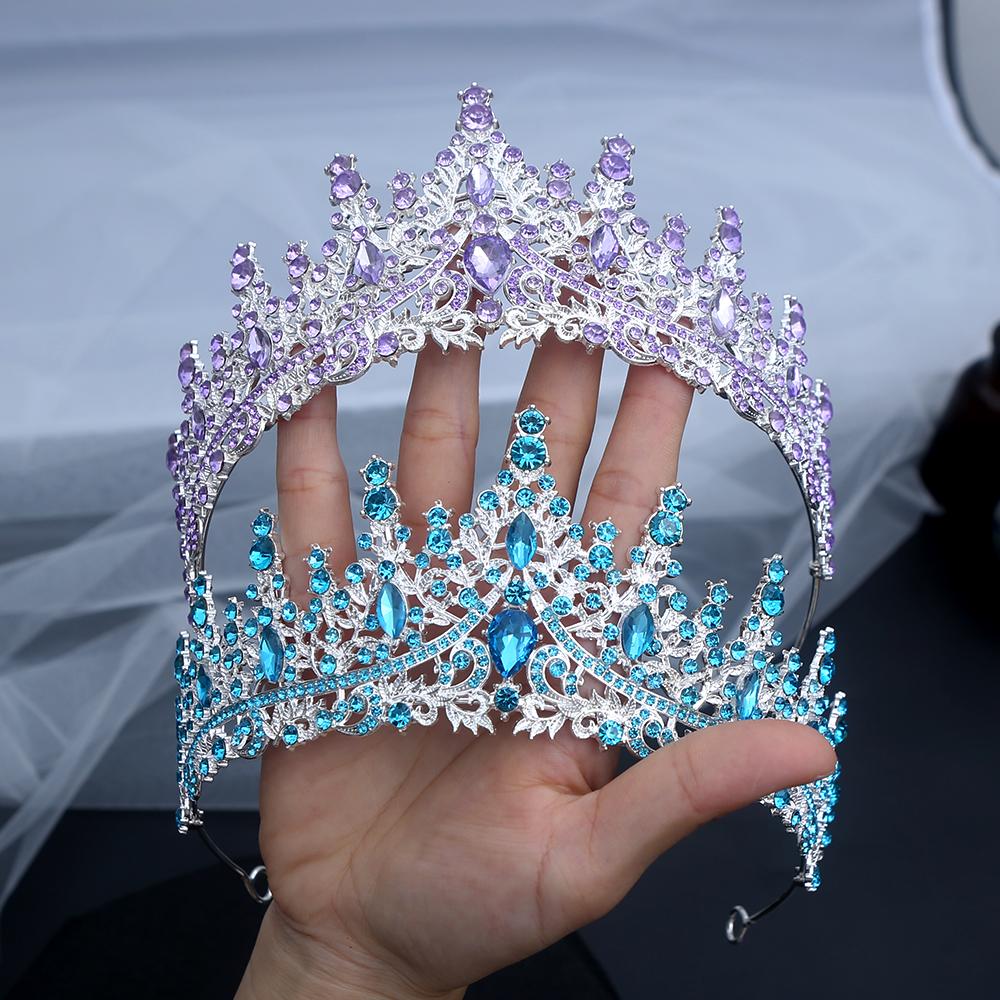 1pc Exquisite Fashion Sparkling Gems Hair Crown Multi Layered Royal Design Perfect Looks Pageant Glam Fantasy Cosplay Elegance