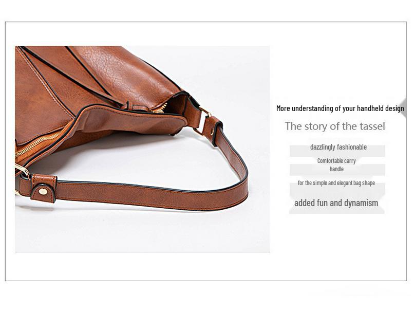 Women's Large Capacity Tote and Crossbody Bag - European & American Style