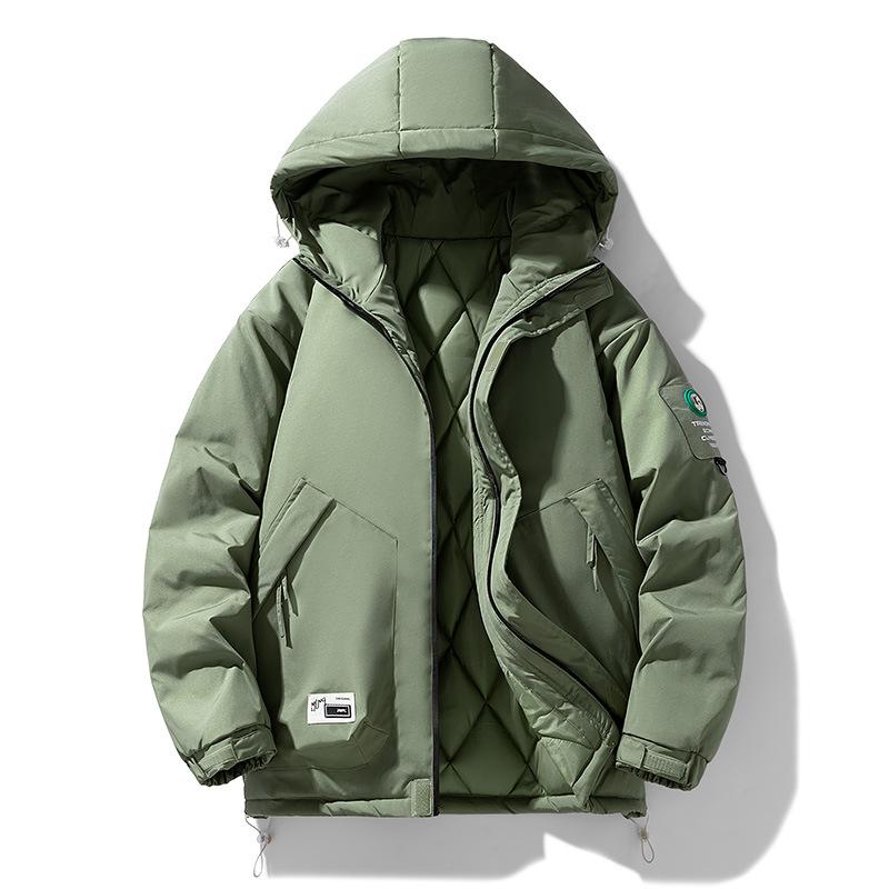Men's Thickened Warm Autumn/Winter Cotton Padded Jacket Coat, Loose Fit, Plus Size Available