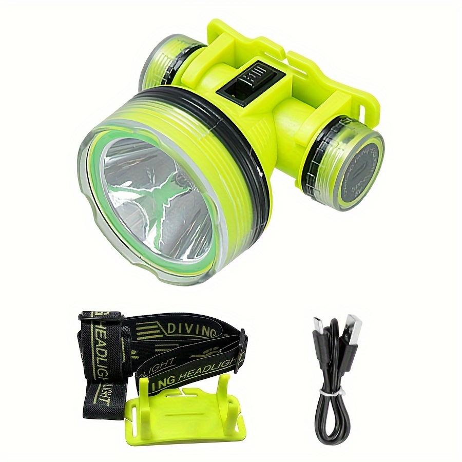 

Дайвинг-фонарь перезаряжаемый IPX8 водонепроницаемый налобный фонарь светодиодный профессиональный фонарик сверхлегкий рыболовный фонарь налобный фонарь 1pc
