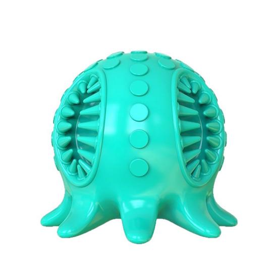 TPR Octopus Dog Chew Toy Bite Resistant Squeaky Floating Octopus Interactive Toy Small Medium Large Dogs Teething Cleaning Boredom Enrichment Toy