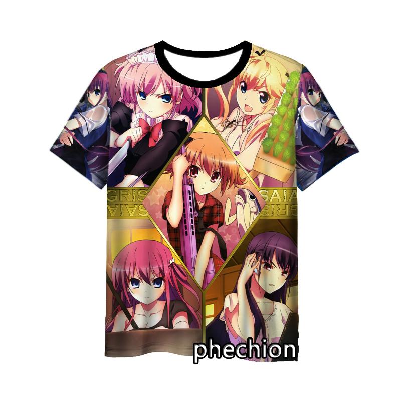 Phechion New Fashion Men/Women The Eden of Grisaia 3D Printed Short Sleeve Casual T Shirt Sporting Hip Hop Summer Tops L253
