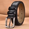 Men's Genuine Leather Belt with Alloy Buckle