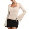 Women's Fashionable Long Sleeve Elegant Commuting And Casual Top