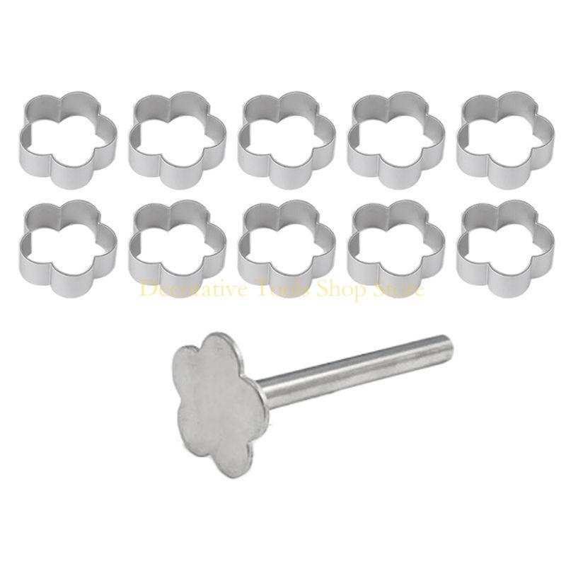 QX2E Biscuit Cutter Pressing Molds Set Sandwich and Bread Party Guest Dessert Bake