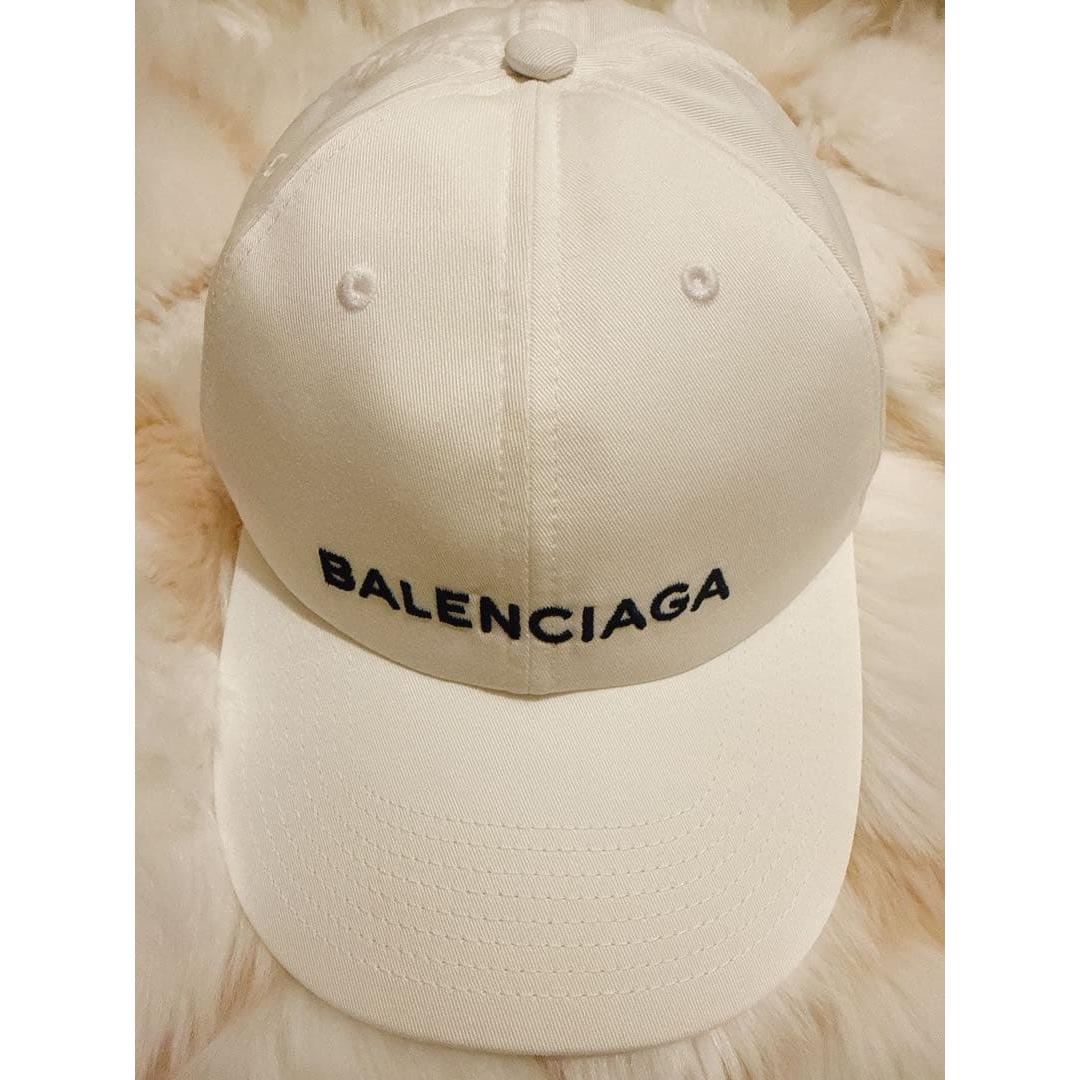Used [Cleaned] BALENCIAGA White Baseball Cap