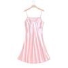 Spring and Autumn Ice Silk Pajamas Women's Summer Thin Sexy Pajamas Loose Simulation Silk Suspender Vest Skirt