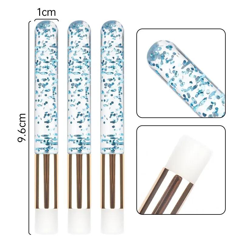 

Wholesale Crystal Eyelash Cleaning Brushes For Eyelash Extensions Nose Blackhead Cleansing Brushes Lash Comb Makeup Tools 5PCs