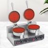 Heart-Shaped Double-Headed Commercial Waffle Maker with Electric Griddle