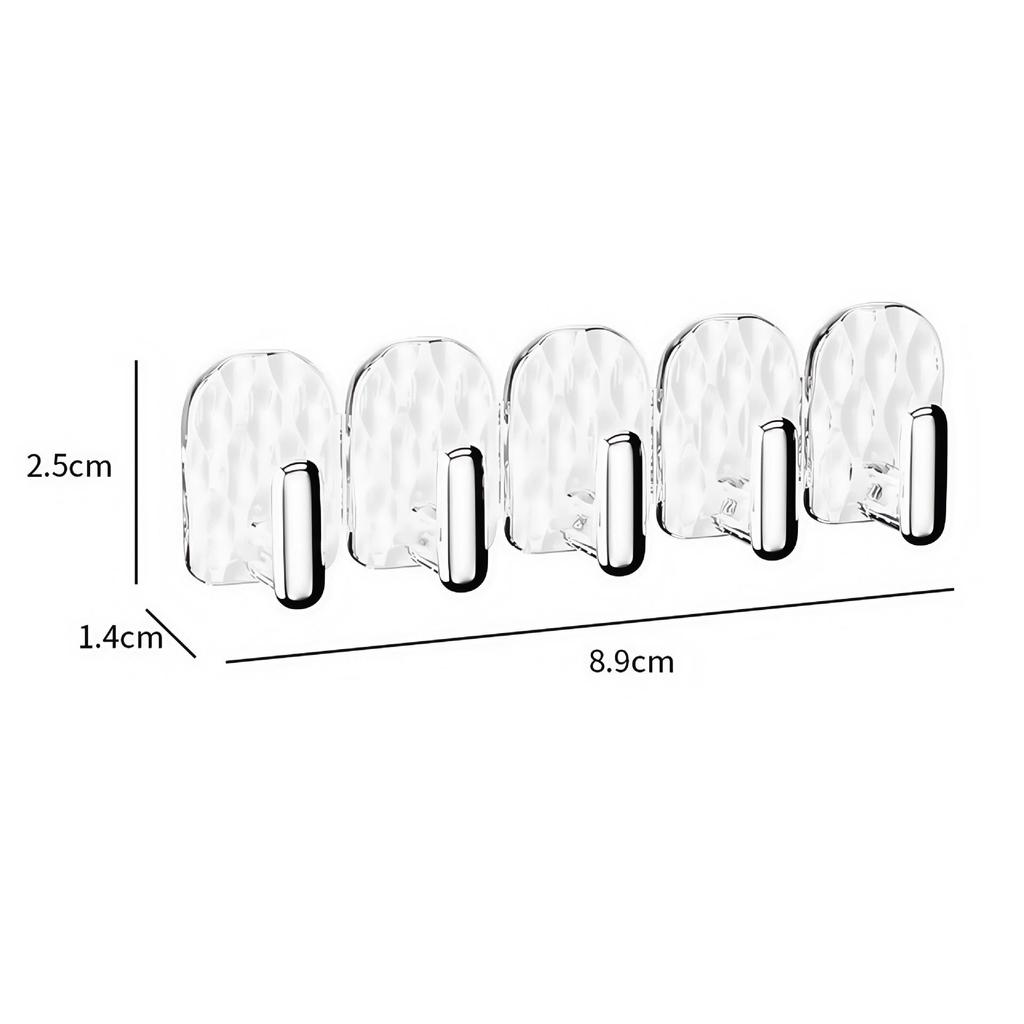 Detachable Mini Adhesive Hooks - No-Punch, Traceless, Wall-Mounted for Cabinet or Door Back Storage
