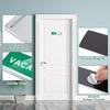 Sintuff 3 Pcs Privacy Sign Vacant Occupied Sign for Home Silver Bathroom Occupied Tips for Door Magnetic Non Scratch Slider Door Indicator Tells