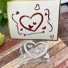 2pc Handicraft Love Heart Metal Cutting Dies Mould Embossing Cutting Mould Cutting Die