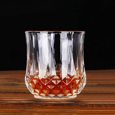 310 ml nordisches Diamantschnitz-Weinglas, kreative Whisky-Biergläser, transparente Haushaltsweintasse, ausländischer Weinbecher, kaltes Wasser, Teetassen