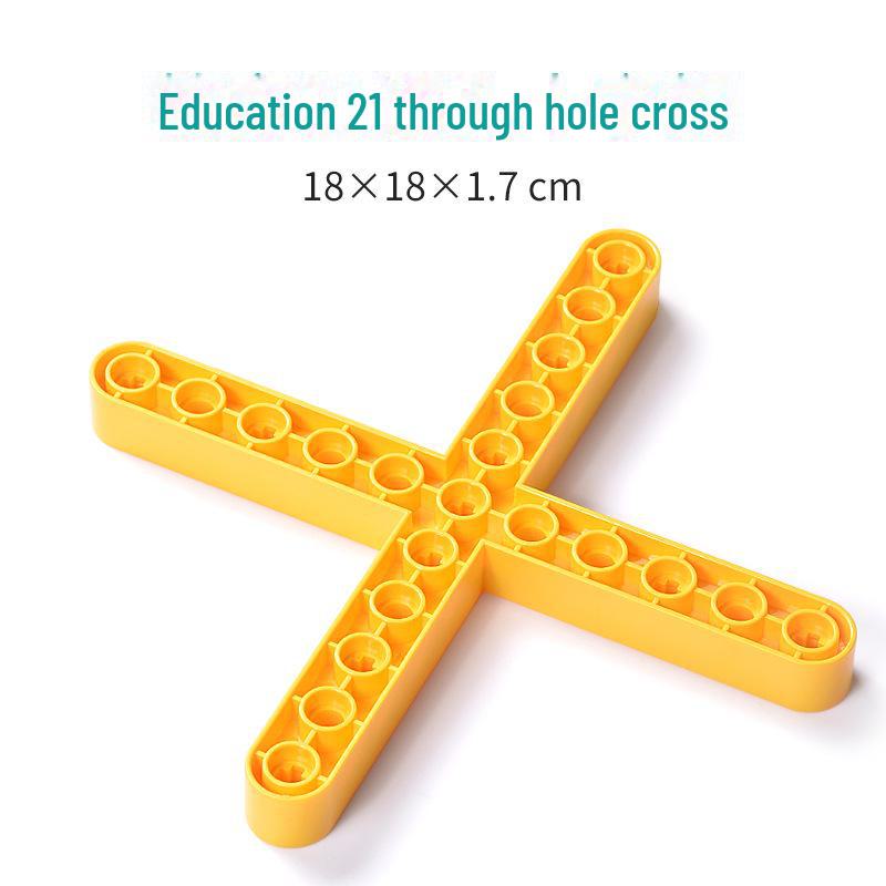 Kompatibilní stavební bloky s velkými částicemi: Příslušenství pro výuku mechanických převodů a robotů (9656 sypkých kusů)