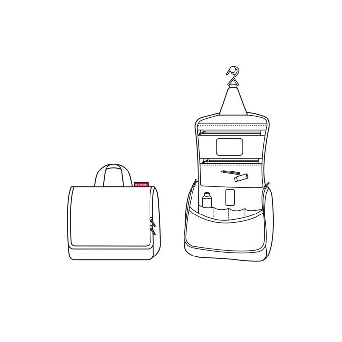 Trousse de toilette - Noname - Voyage suspendue - Polyester - 23x20x10 cm - Noir