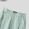 INCERUN Set da 2 PEZZI Gilet Senza Maniche Slim da Uomo e Pantaloni Lunghi Dritti