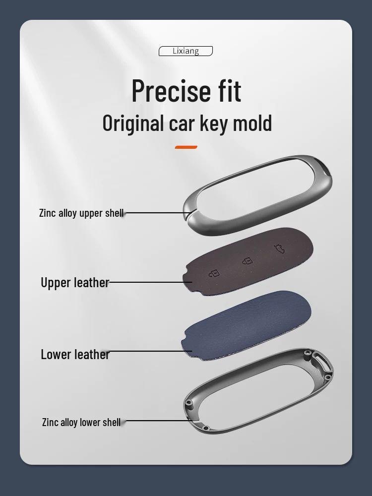 Ideal L6 to L9 Car Key Case: Premium Metal Protective Shell for Men and Women