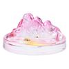 Glass Ink Dish Plate Small Chinese Calligraphy Painting Ink Storage Dish Brush Rest Stable Holder for Sumi Wash Calligraphy