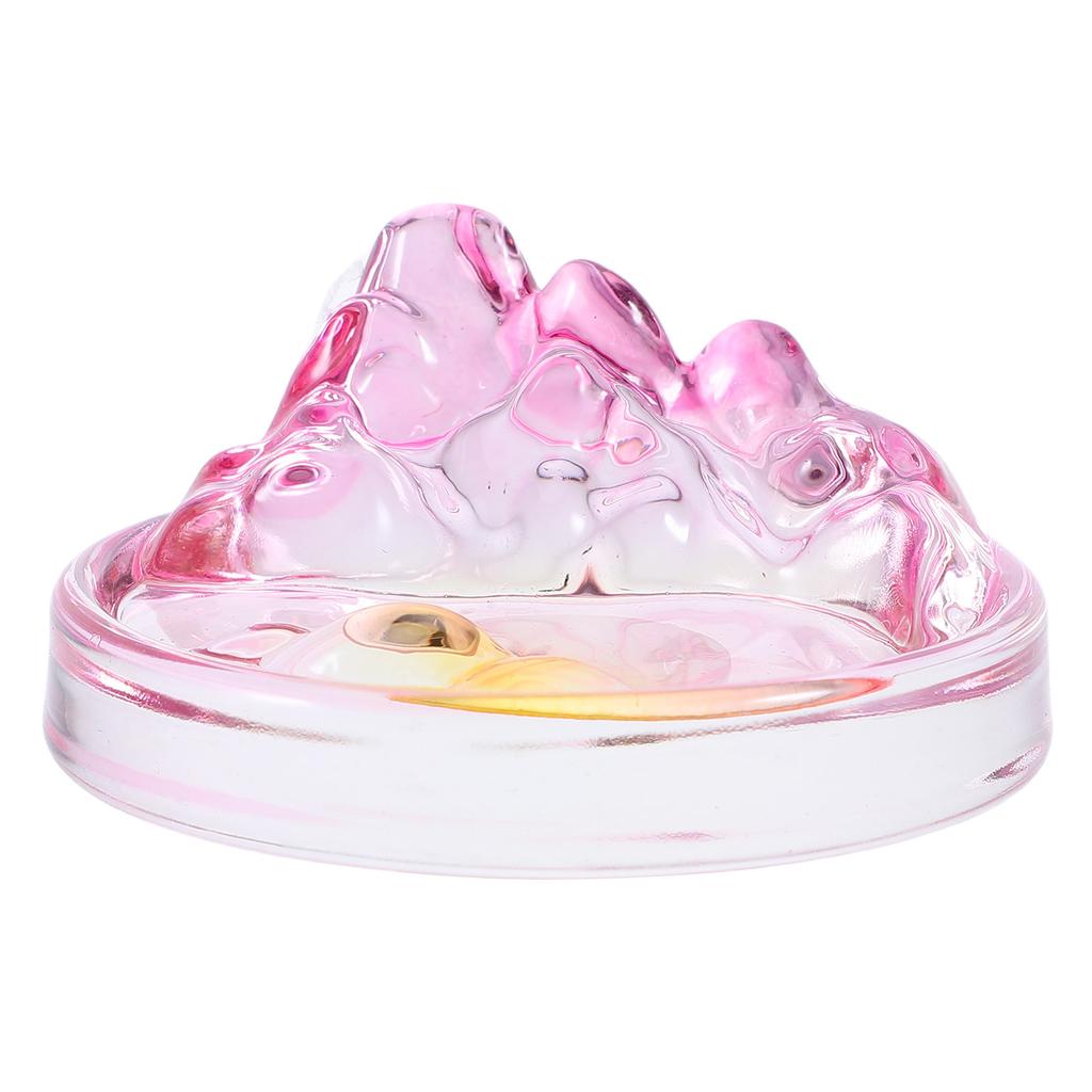 Glass Ink Dish Plate Small Chinese Calligraphy Painting Ink Storage Dish Brush Rest Stable Holder for Sumi Wash Calligraphy
