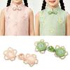 Rose Knot Button Closure 5 Piece Decorative Cheongsam Collar Button for Costume Neckline Sewing and Traditional Apparel Project