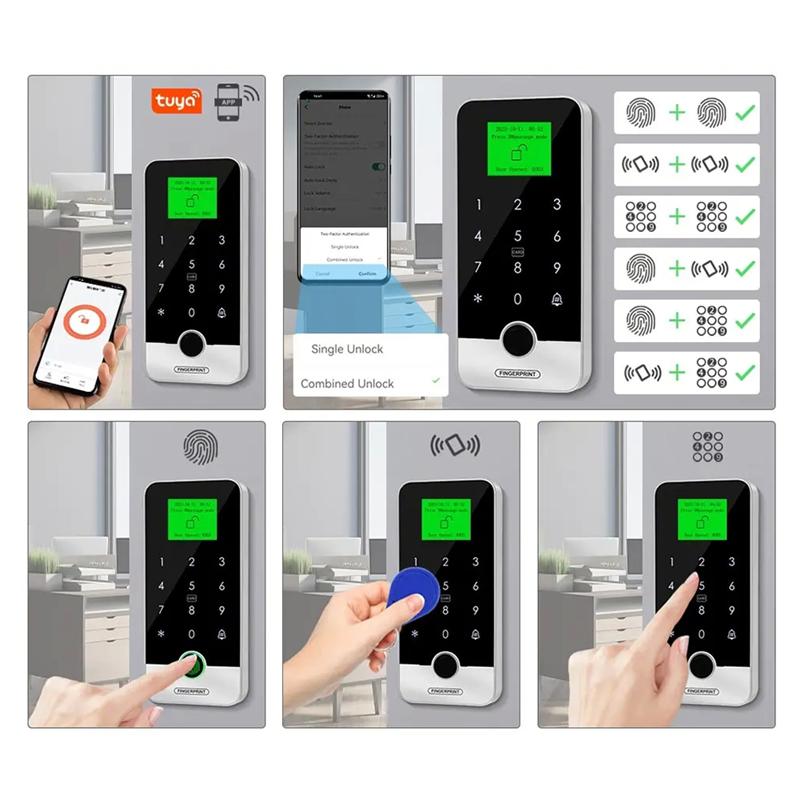 B03B-APP Intelligentes Fingerabdruck-Tastfeld RFID-Zugangskontroll-Tastfeld Touch IP65 Wasserdicht 13,56 MHz Türöffner (S300X)