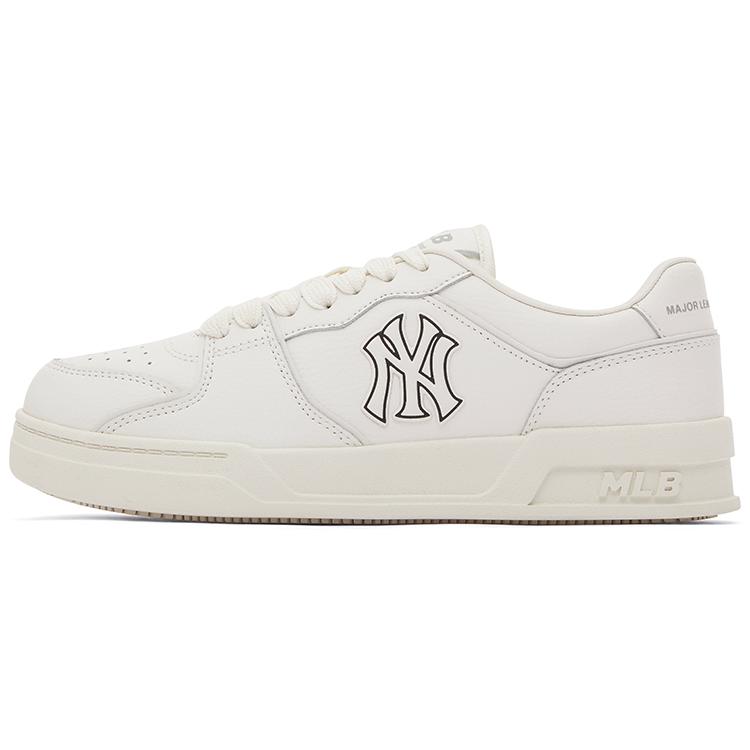 

New MLB New York Yankees Anti Slip Wear Resistant Low Top Skateboard Shoes Unisex Ecru 3ASXHSN4N-50WHS 42.5