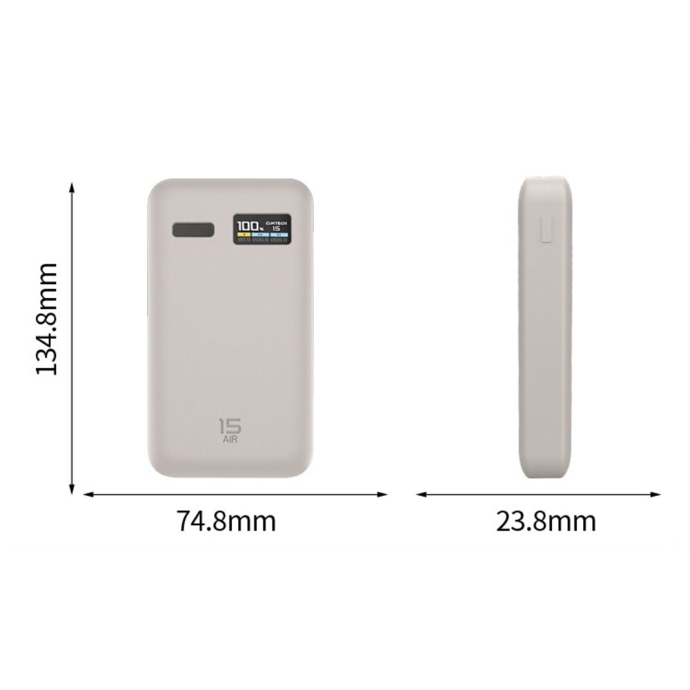 Shockproof Silicone Case Solid Color Dustproof Protective Cover Soft Portable Carrying Case for CUKTECH No.15 AIR 15000mAh 100W