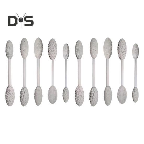 5/10 Adet Doku Aleti Seti Dayanıklı Yapı Ergonomik Sap Tasarımı Kendin Yap Oval Desenli Rulolar Kiti Modelleme Çubukları