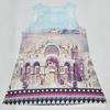 Europe Station Europe and the United States New Digital Printing Crew Neck Hot-selling Dress