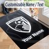 Custom Text Printed Rug Bournemouth Football Non Slip Floor Carpet For Home Room Decor