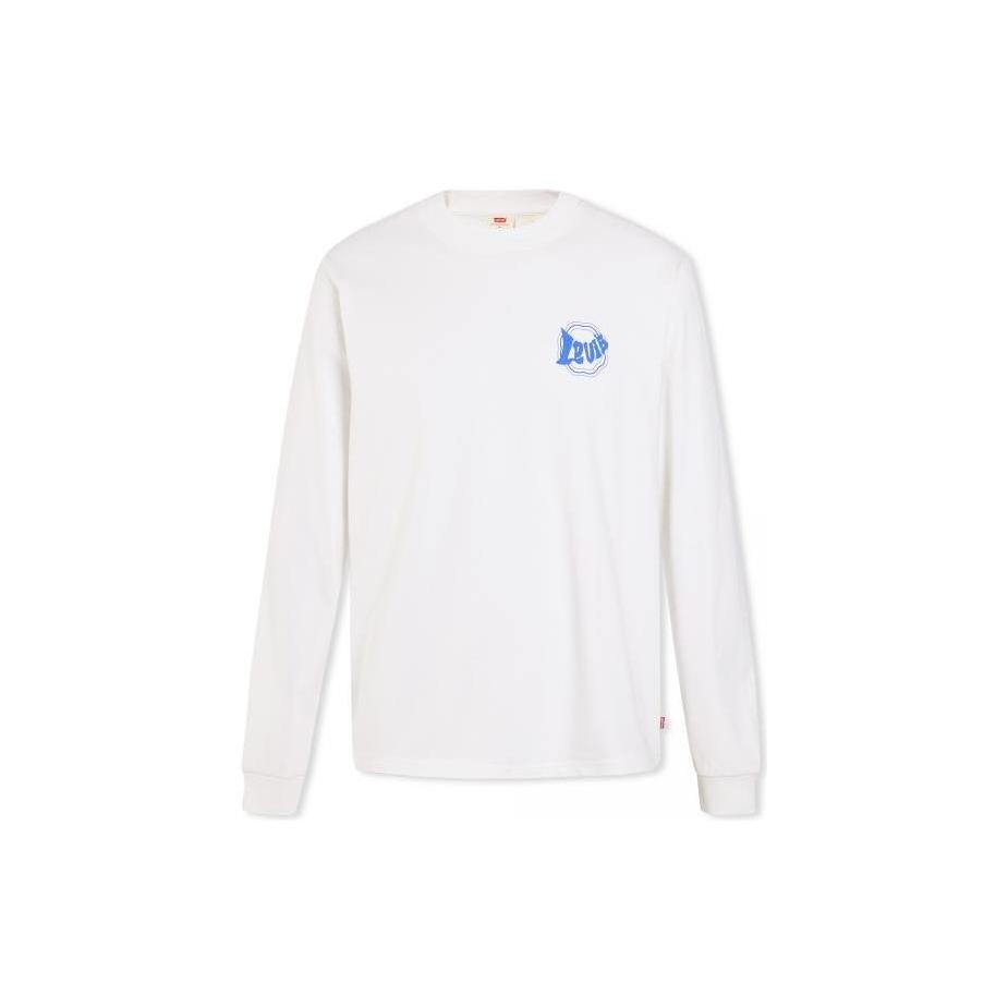 Levi's Sweatshirts Men's White Crew Neck Moderate Regular A5415-0002