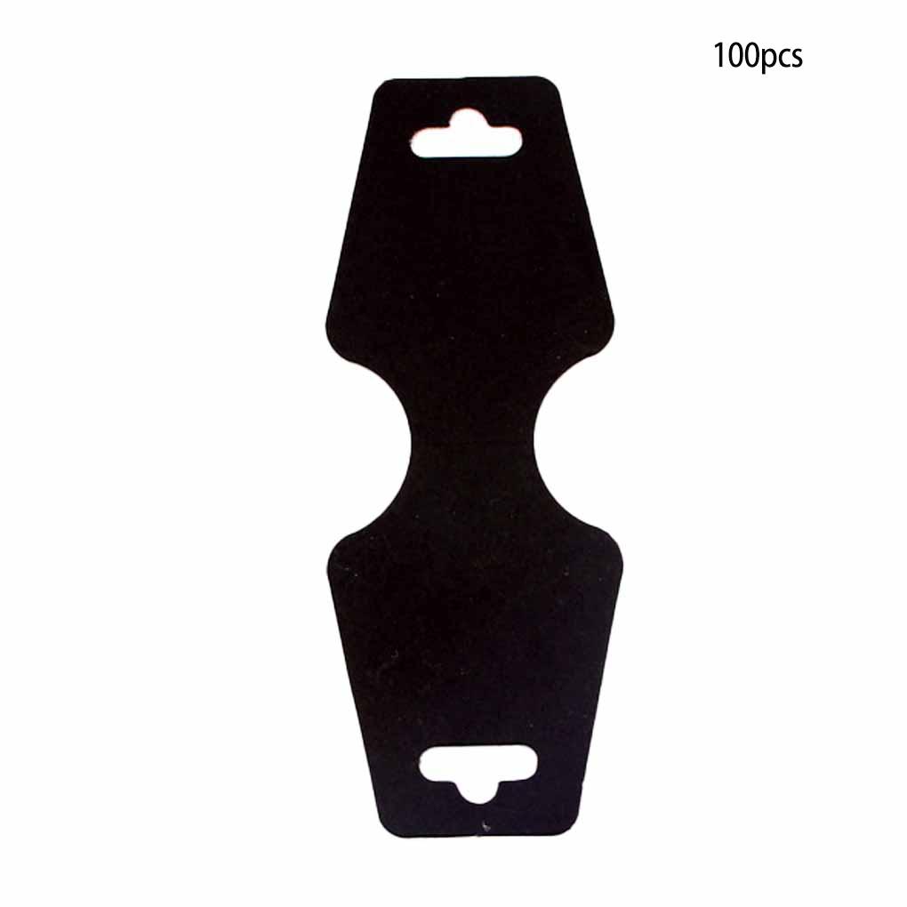100Pcs Necklace Card Display Earrings Tag Cards Foldable Packaging Organizer Self-Assembly DIY Accessories Storage