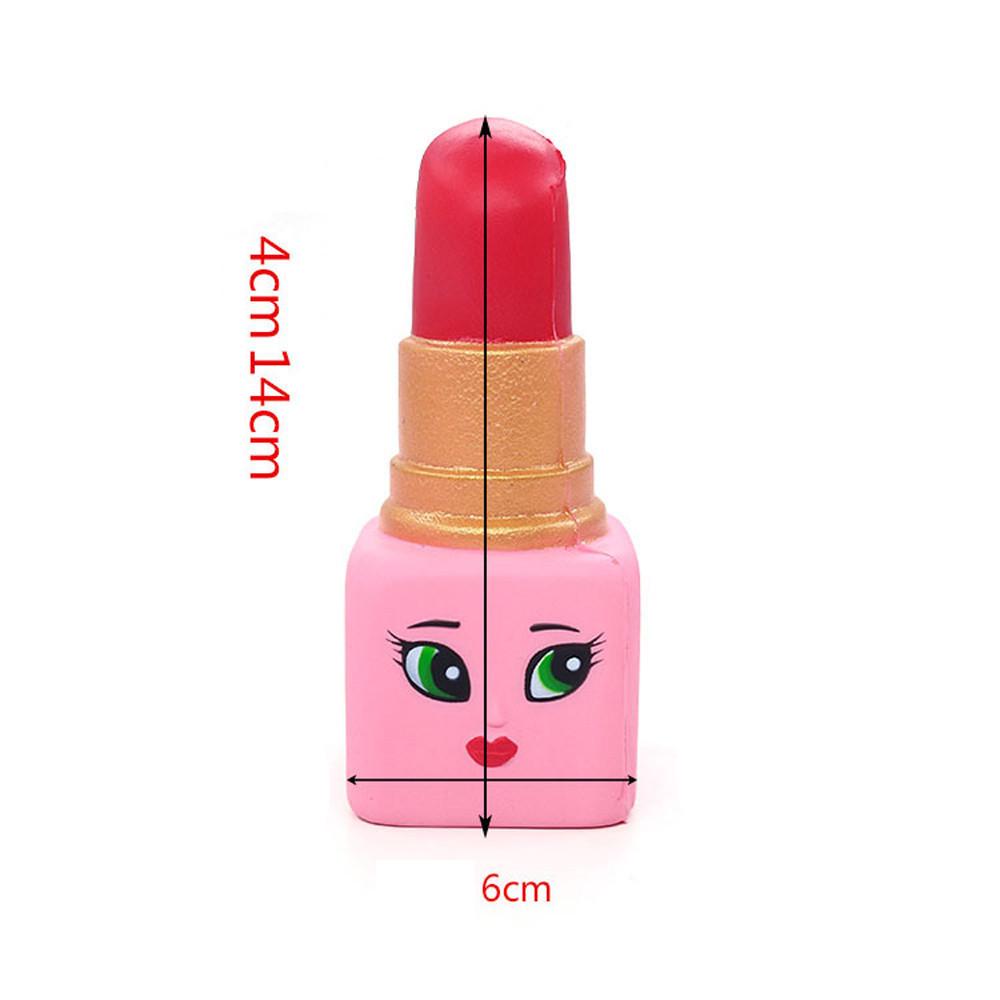 Hot Soft Beauty Lipstick Slow Rising Stress Toy