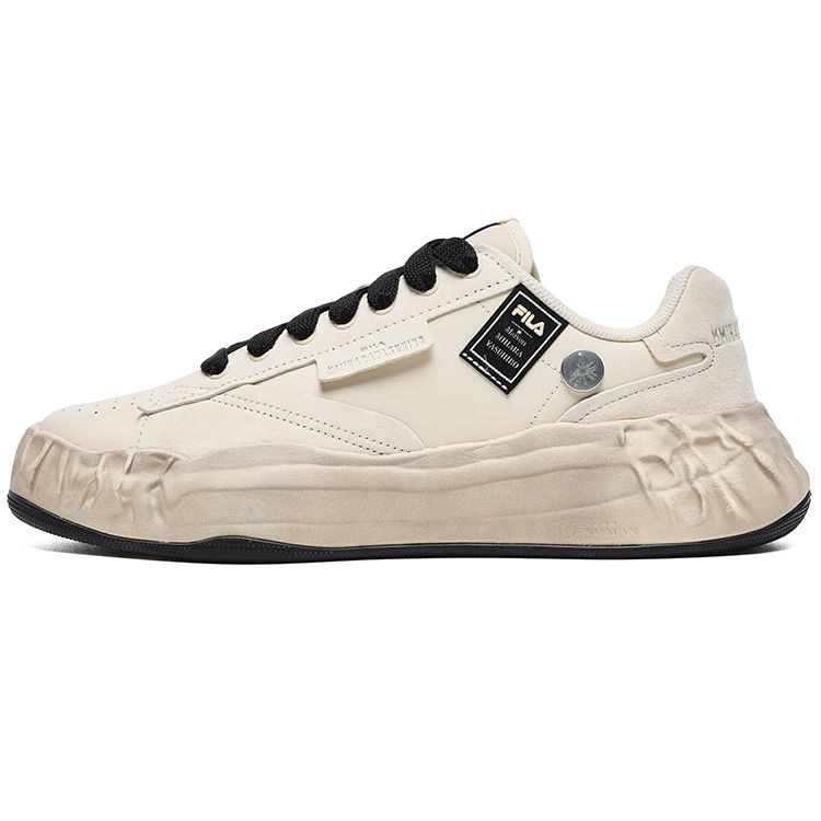 Fila Mihara X  FM-20 Leather Fashion Thick Sole Casual Low Top Sneakers Men Sneakers Beige F12M234207FAG