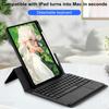 Tablet Bluetooth-compatible Keyboard with Protective Case Colorful Backlit Design Detachable Keyboard Cover Protector